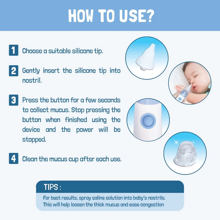 Baby Crew Electric Nasal Aspirator (0m+)