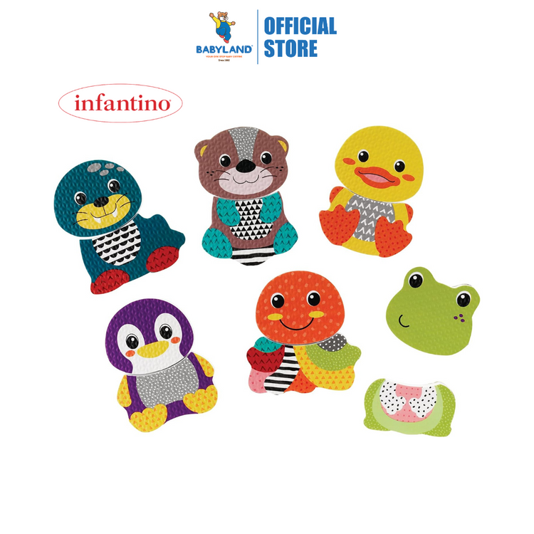 Infantino 305096 Mix & Match Bath Sticker Pals (4m+)