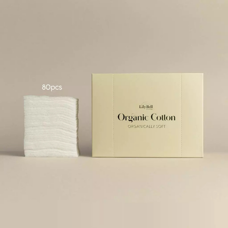 LilyBell Organic Cotton Puff 80 pcs