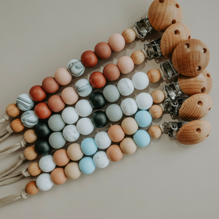 Mils and Key Lane Pacifier Clips (0m+)
