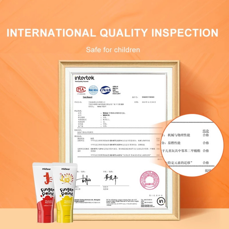 Mideer Non Toxic & Washable Finger Paint (6 / 8 Colour)