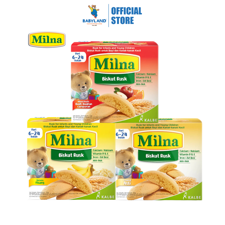 Milna Baby Biskut Rusk (130g) For 6+ Babies