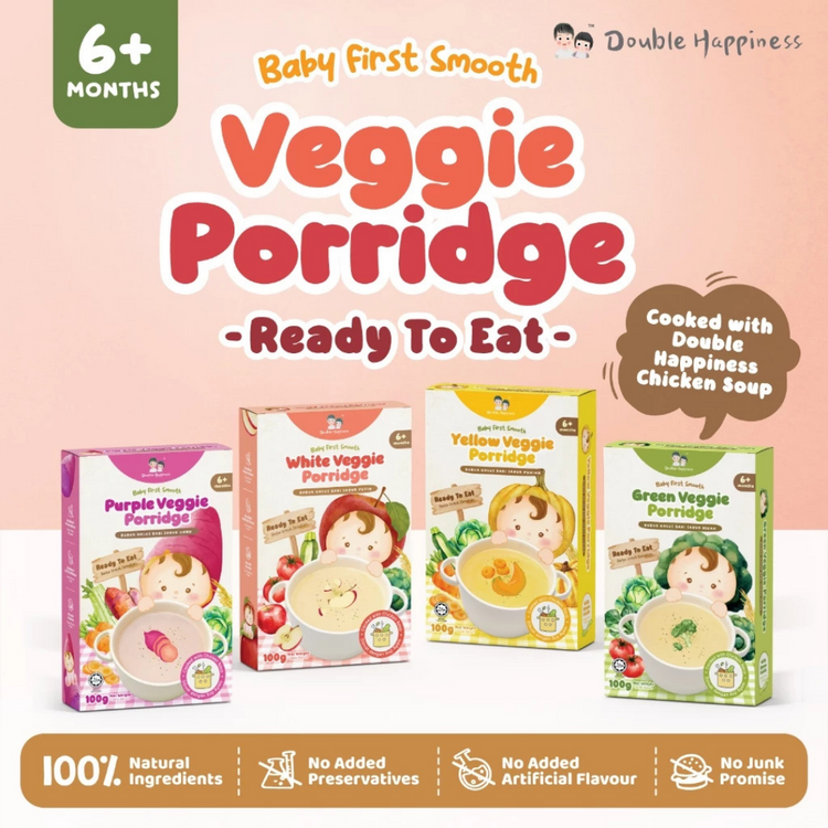 Double Happiness Baby Ready to Eat Porridge | Instant Porridge | Travel friendly food