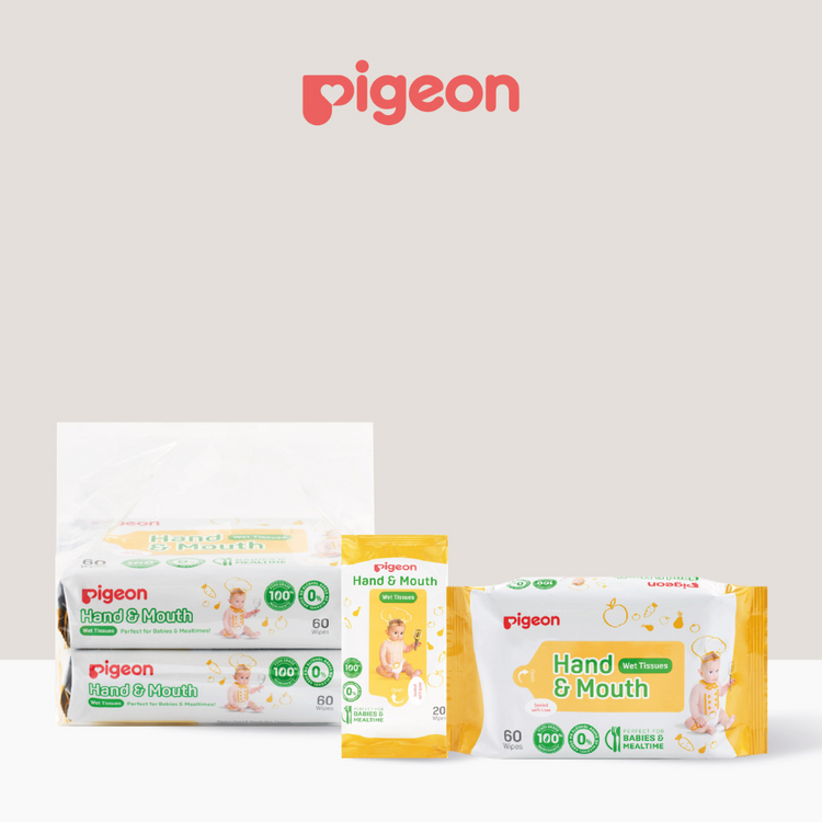 Pigeon Hand & Mouth Wet Tissues (20'S x 2)