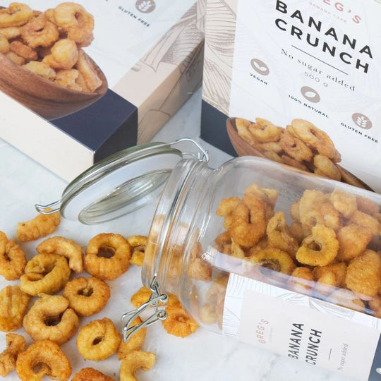 Greg's Banana Crunch | Gluten Free | Vegan | Halal Snack