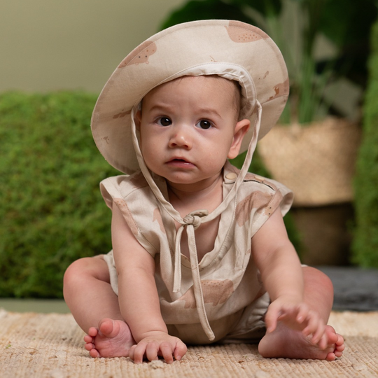 Saeson TENCEL Basic Jumpsuit Set - Hippopotamus