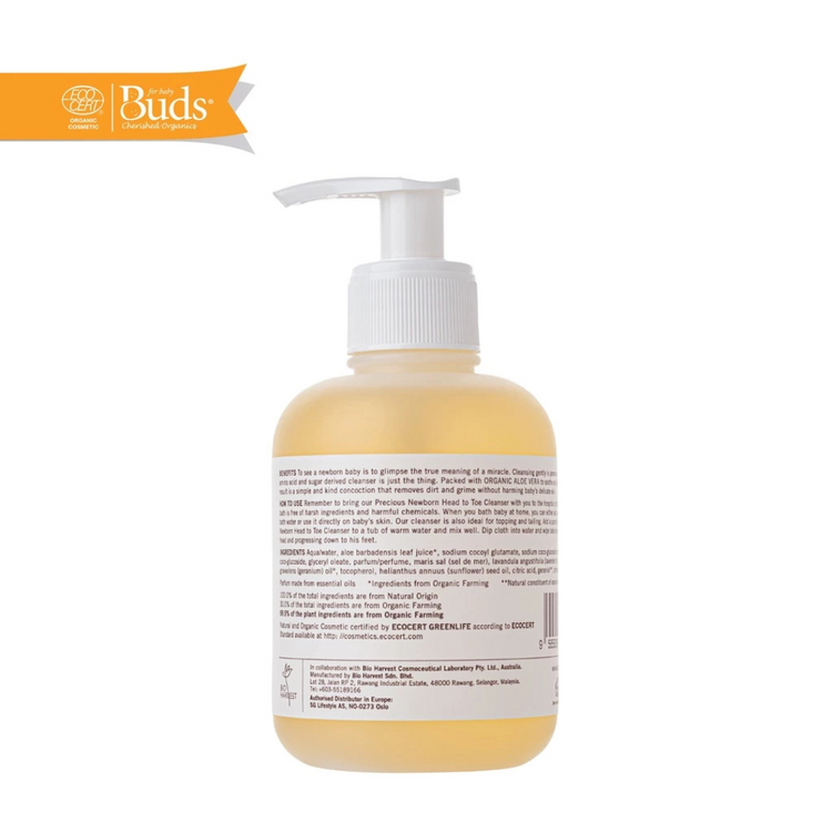Buds BCO Precious Newborn Head To Toe Cleanser 250ml