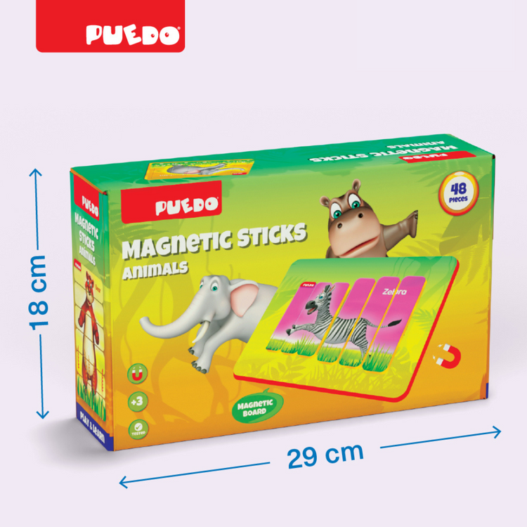 Puedo Magnetic Stick Animals Set (Set of 9)