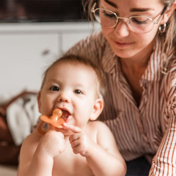 Haakaa Silicone Dummy Pacifier - Amber (3 months+)