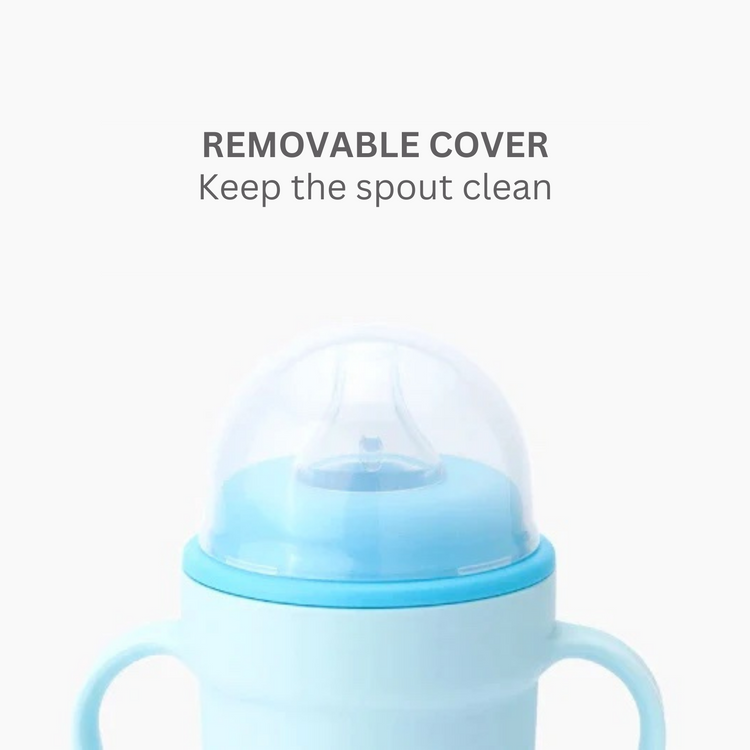 Viida Souffle Antibacterial Stainless Steel Spout Sippy Cup - Taffy Pink