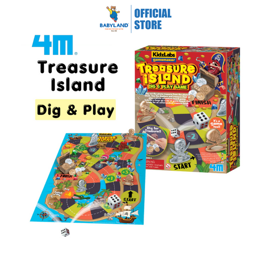 4M KidzLabs Gamemaker - Treasure Island Dig & Play Game (5Y+)