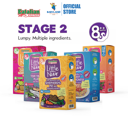 Eatalian Express Little Nuur Baby Food Stage 2 (8m+) | Makanan Bayi Bertekstur Lembut