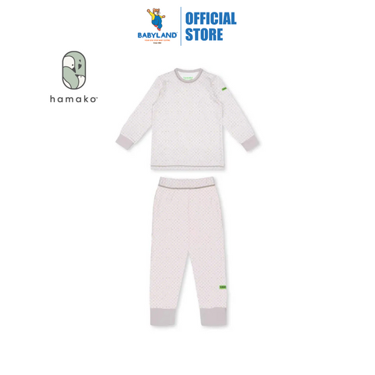 Hamako Tencel Kids Long Set Stary Gingham