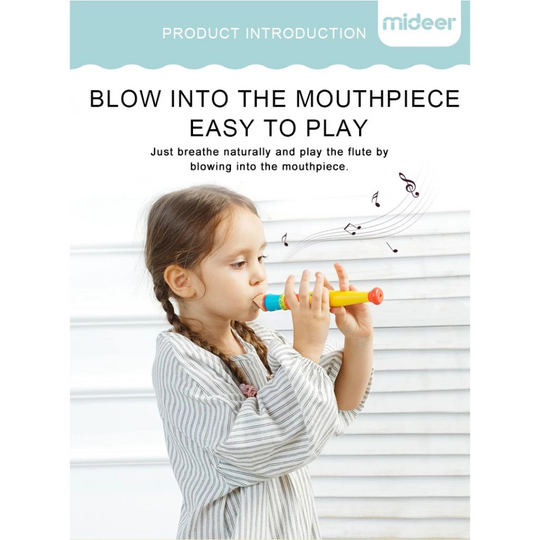 Mideer Wooden Musical Toy Vertical Flute (18m+)