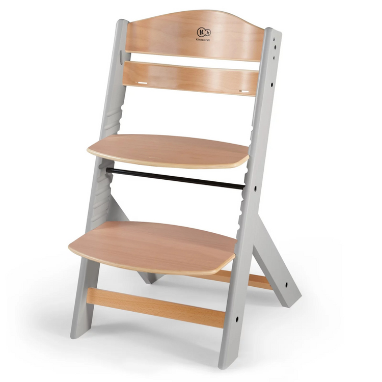 Kinderkraft High Chair ENOCK - Grey Natural (6m+)