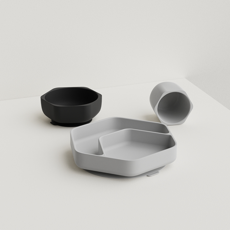 He or She Toddler Feeding Set