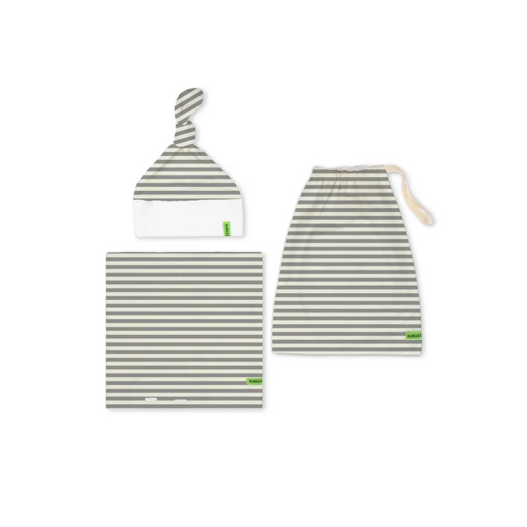 Hamako Tencel Blanket Set Striped Forest