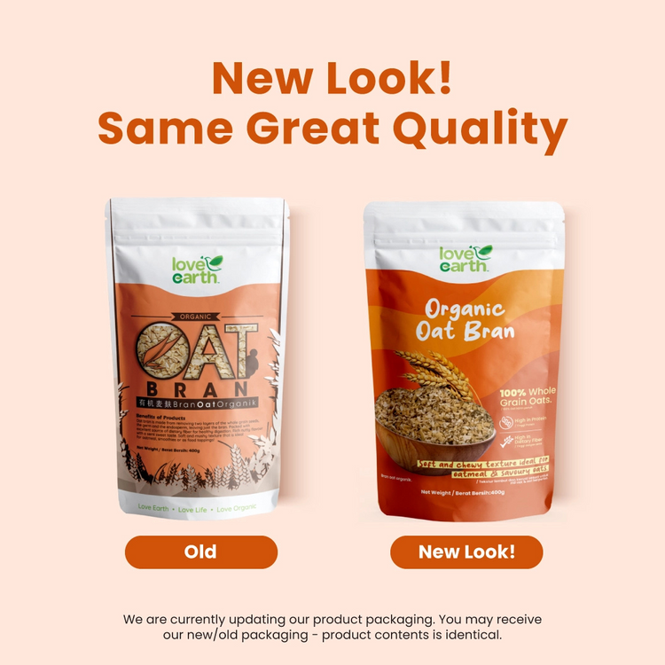 Love Earth Organic Oat Bran 400g