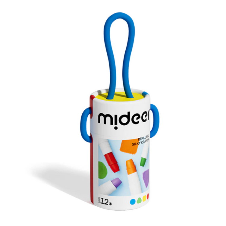 Mideer Colorful Bucket Fast-Drying Silky Crayons (3Y+)