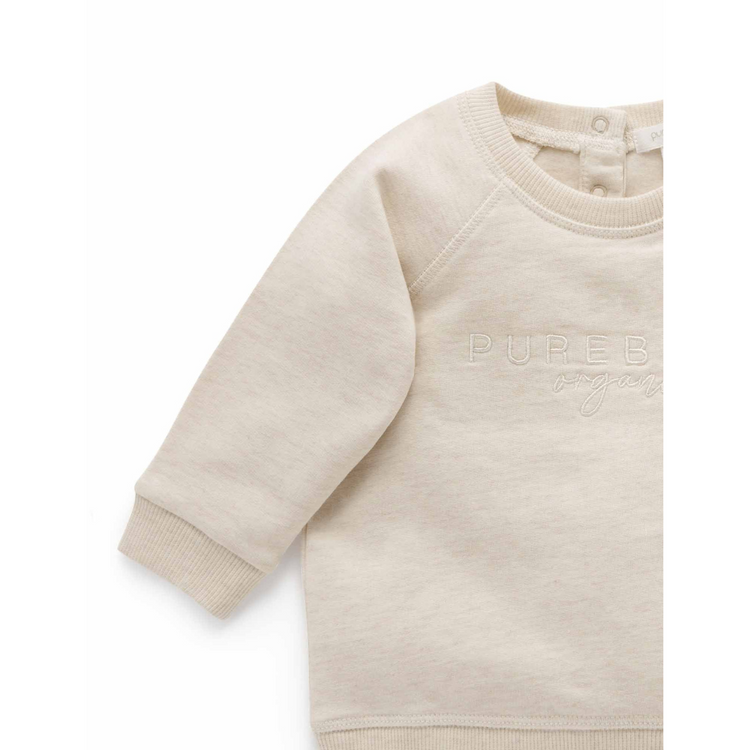 Purebaby Organic Purebaby Logo Windcheater - Wheat Melange