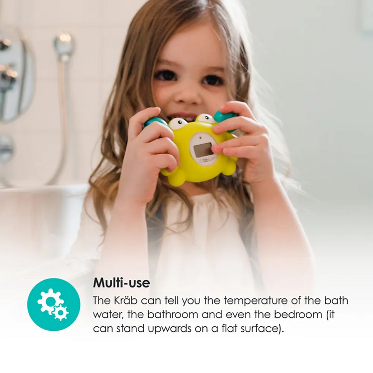 bbluv Krab 3-in-1 Thermometer & Bath Toy