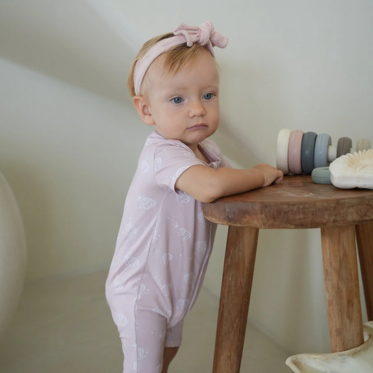 Joey & Mom Zipper Bamboo Romper