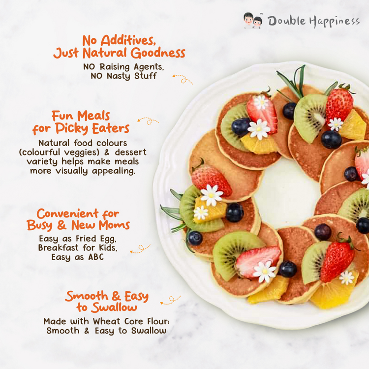 Double Happiness Baby Food Veggie Pancake Premix (8m+)