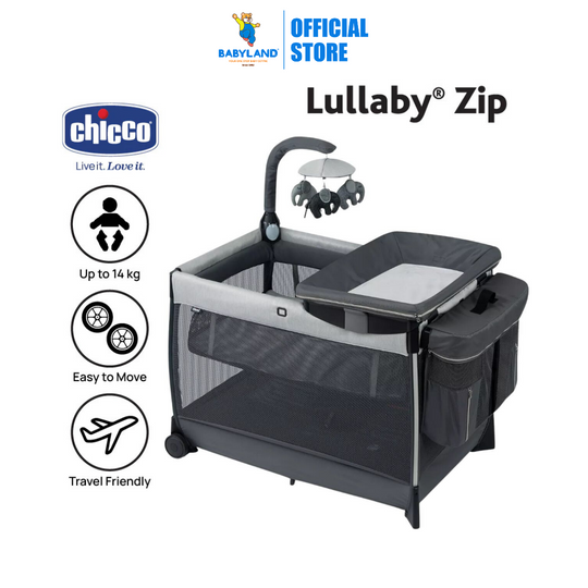 Chicco Lullaby Zip Playard Driftwood - Birth till 14kg