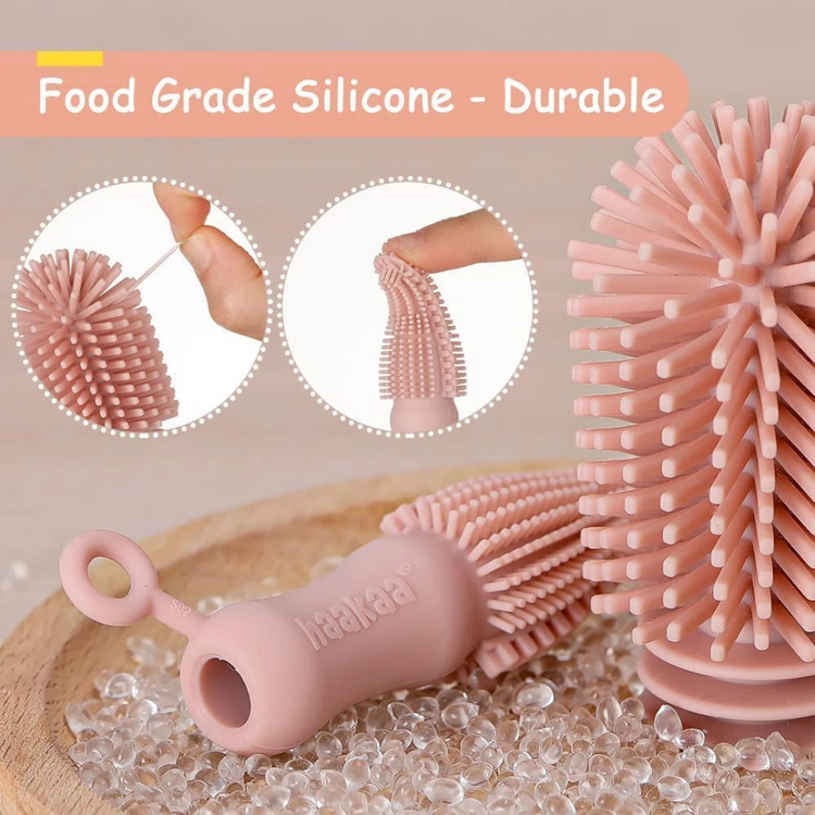 Haakaa Double-Ended Silicone Cleaning Brush