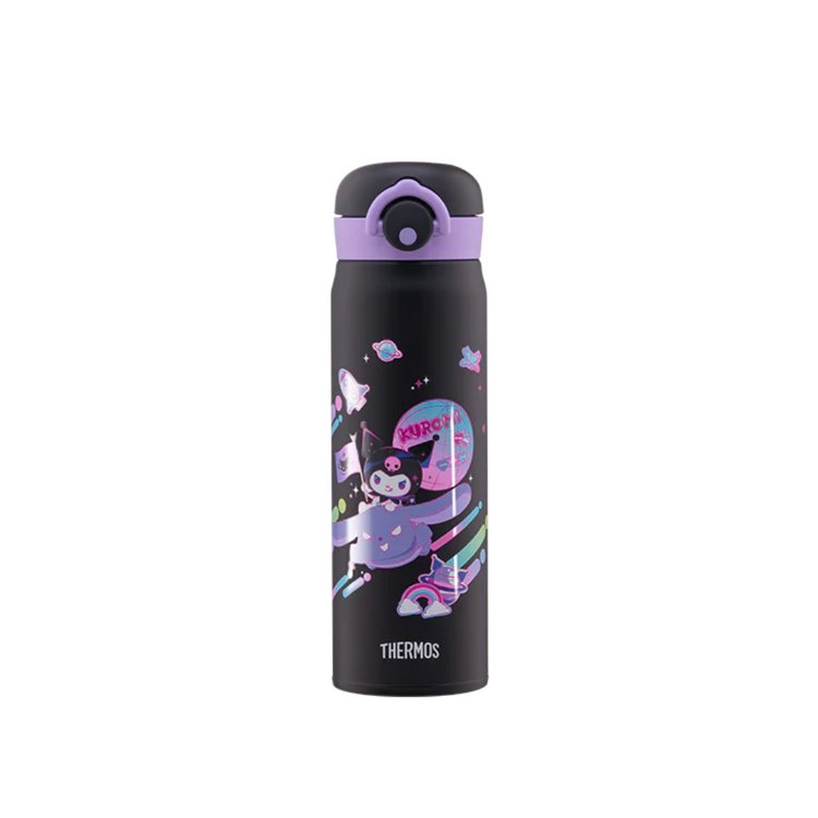 THERMOS 500ml Kuromi Trendy and Light Flask with Pouch (JNR-501KU24)