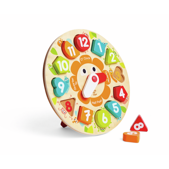 Hape 1622 Chunky Clock Puzzle From 3 Years