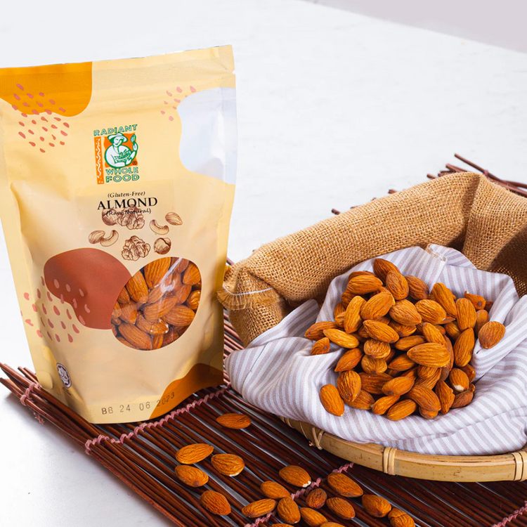 Radiant Natural Almond, Raw (Gluten Free) 200g