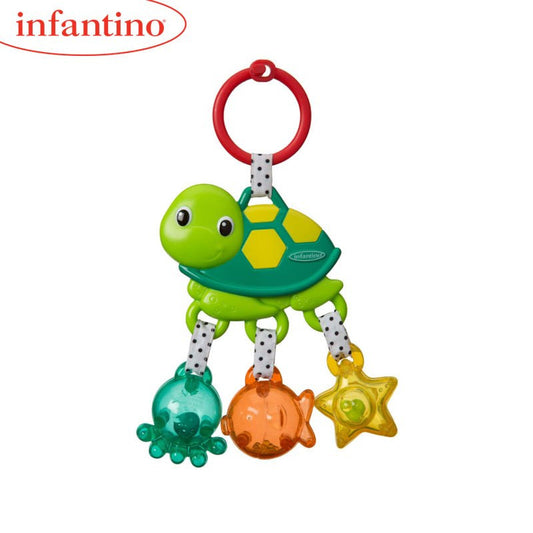 Infantino Jingle Sea Charms Turtle Rattle _ 0M+