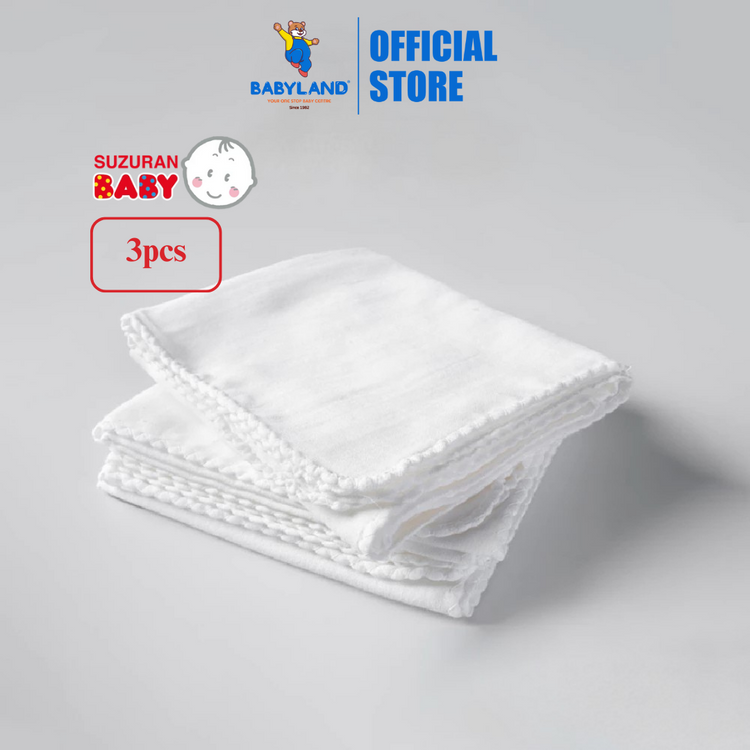 Suzuran Baby Gauze Swaddle Bath Towel (3Pcs)