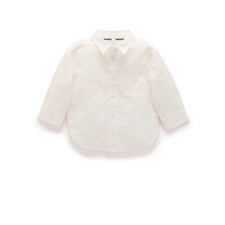 Purebaby Organic Classic Shirt - Vanilla