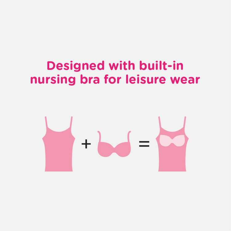 Lunavie Premium Nursing Cami - Black
