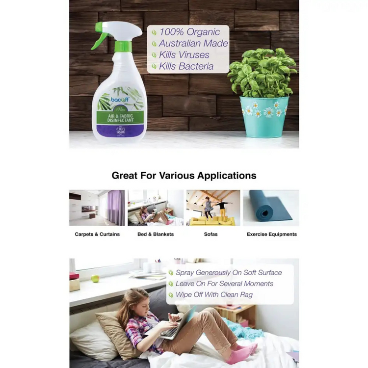 Bacoff Organic Air & Fabric Disinfectant (500ml)