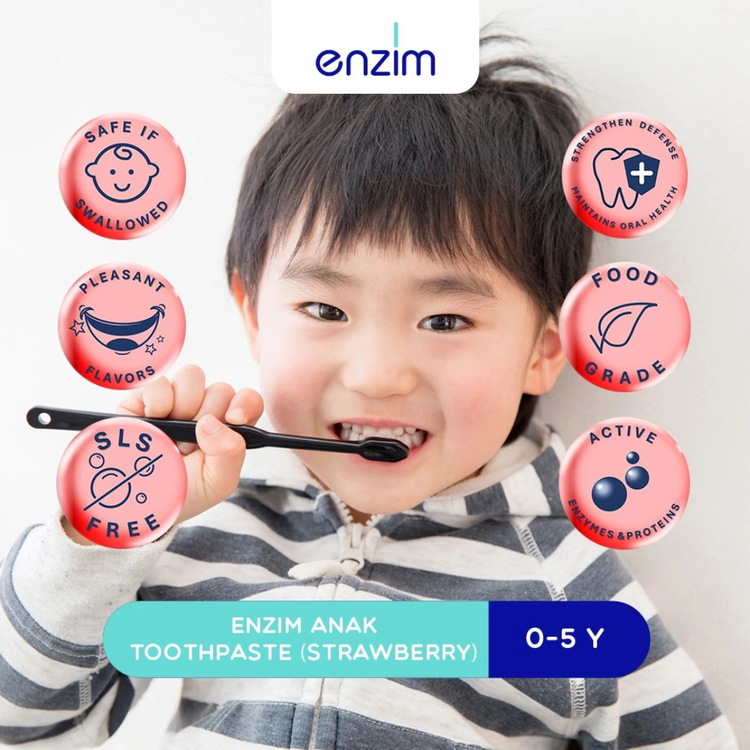 Enzim Anak Kids Toothpaste - Strawberry 50ml (0-5Y)