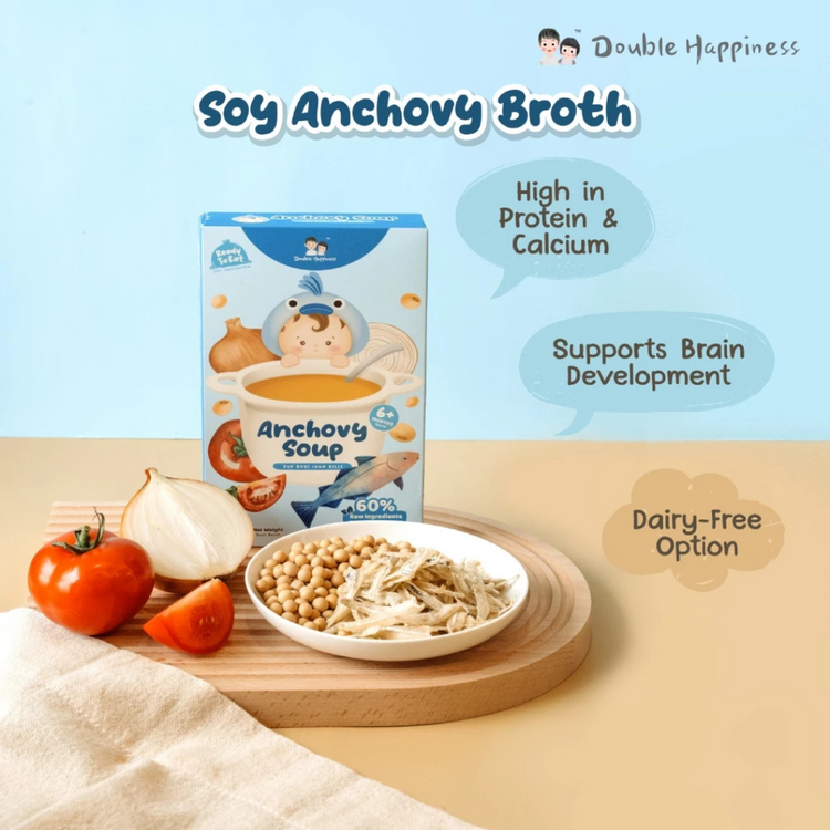 Double Happiness Ready To Eat Broth Soup 200G (6m+) | seasoning powder | NO ADDED MSG | Suitable for salt introduced kids