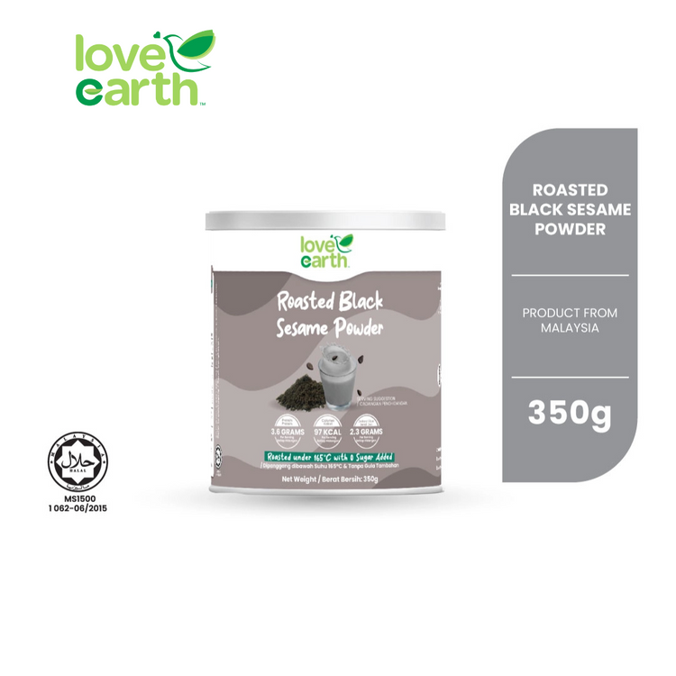 Love Earth Roasted Black Sesame Powder 350g