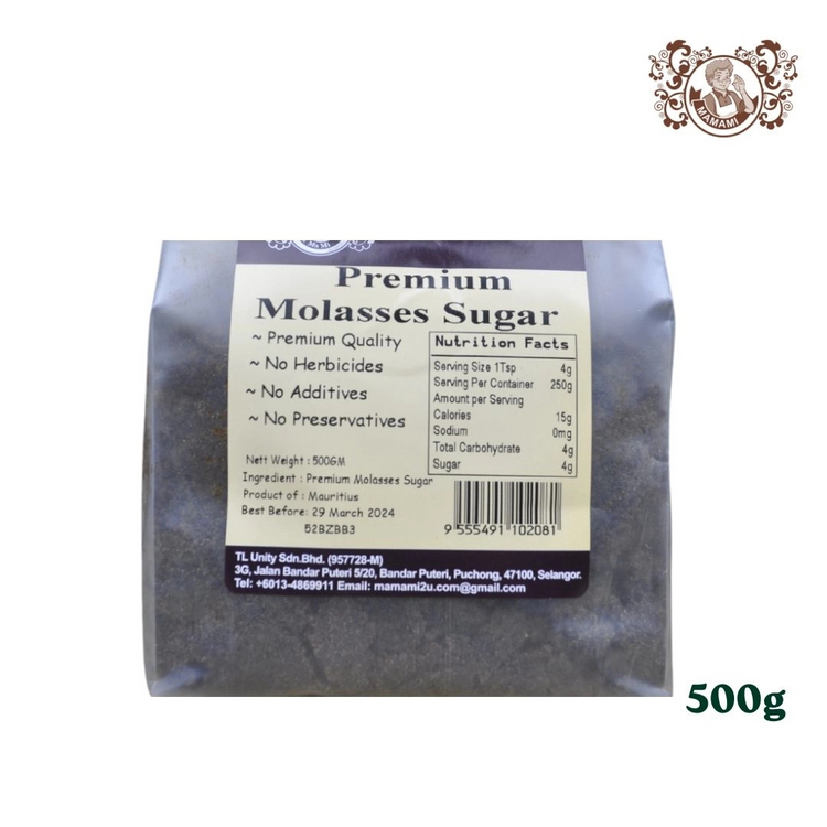 Mamami Premium Organic Molasses Sugar (500g)