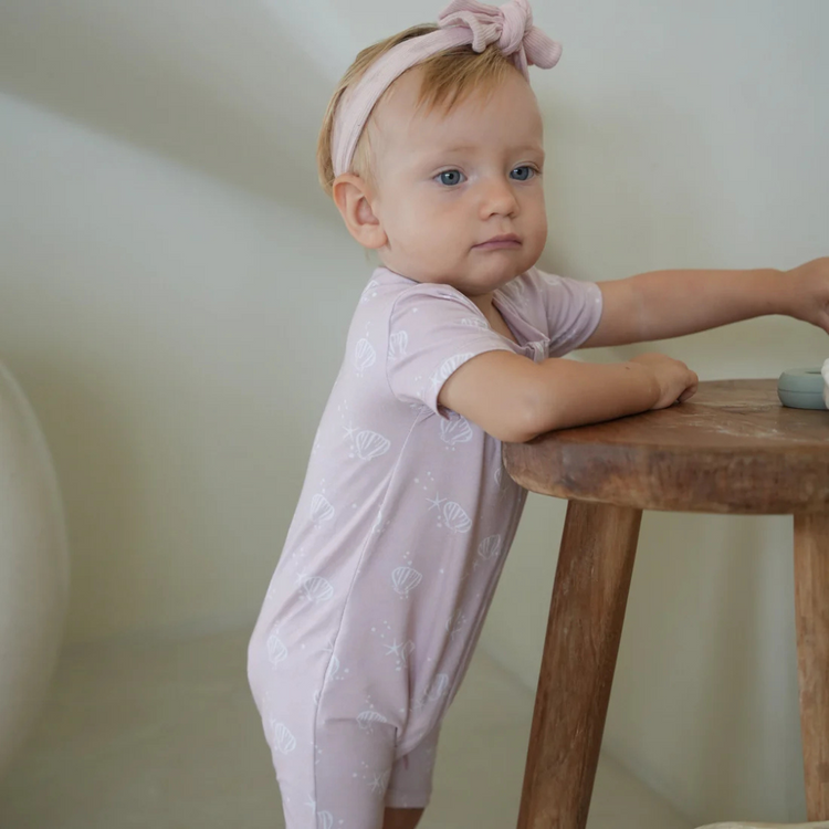 Joey & Mom Zipper Bamboo Romper