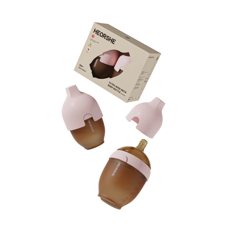 He Or She New Born Set 5oz/160ml Ultra Wide Neck Baby Bottle (2 PACK)