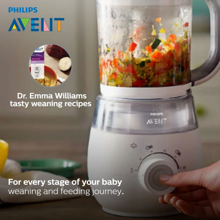 Philips Avent 4-in-1 Baby Food Maker (Steam, Blend, Defrost & Reheat) SCF883/02