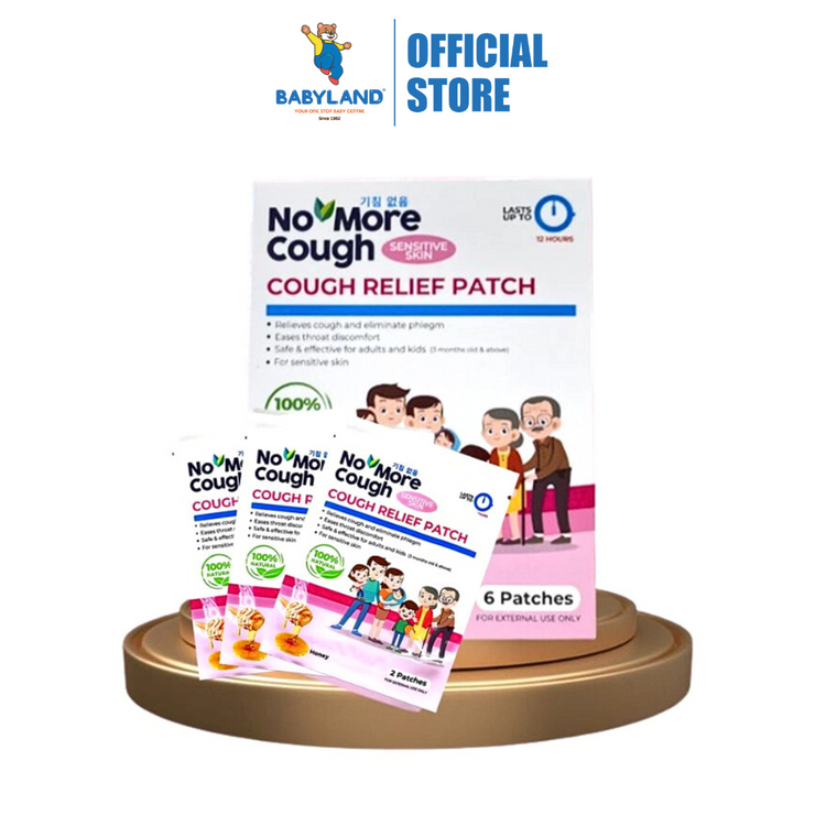 No More Cough Relief Patch (6's) - Sensitive Skin