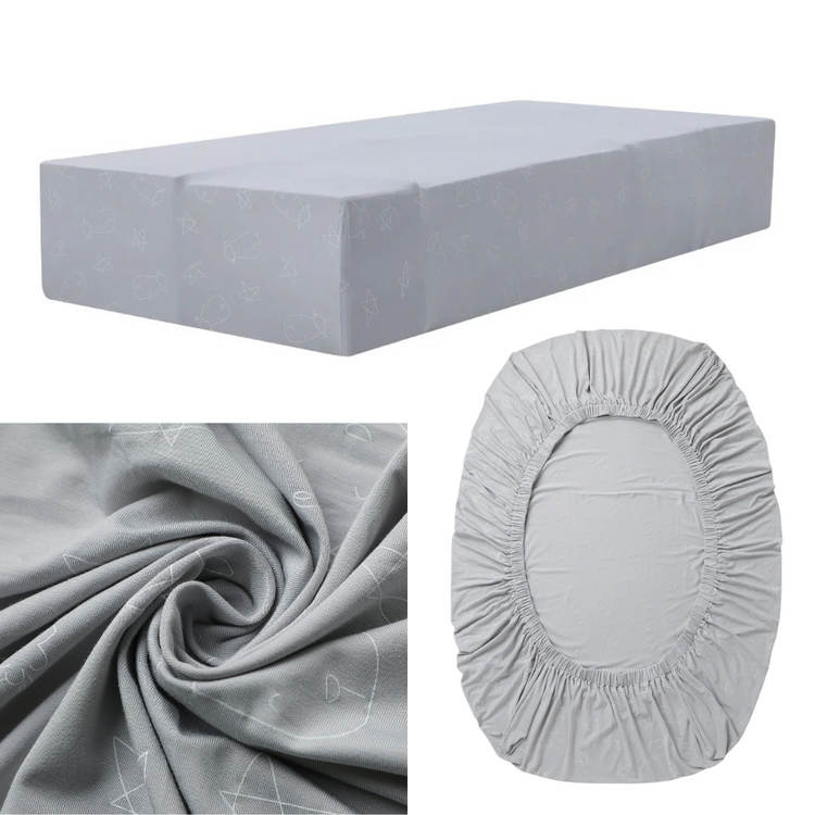 Baa Baa Sheepz Bamboo Mattress Sheet - Fits 60x120cm, 70x140cm and 70x130cm mattresses
