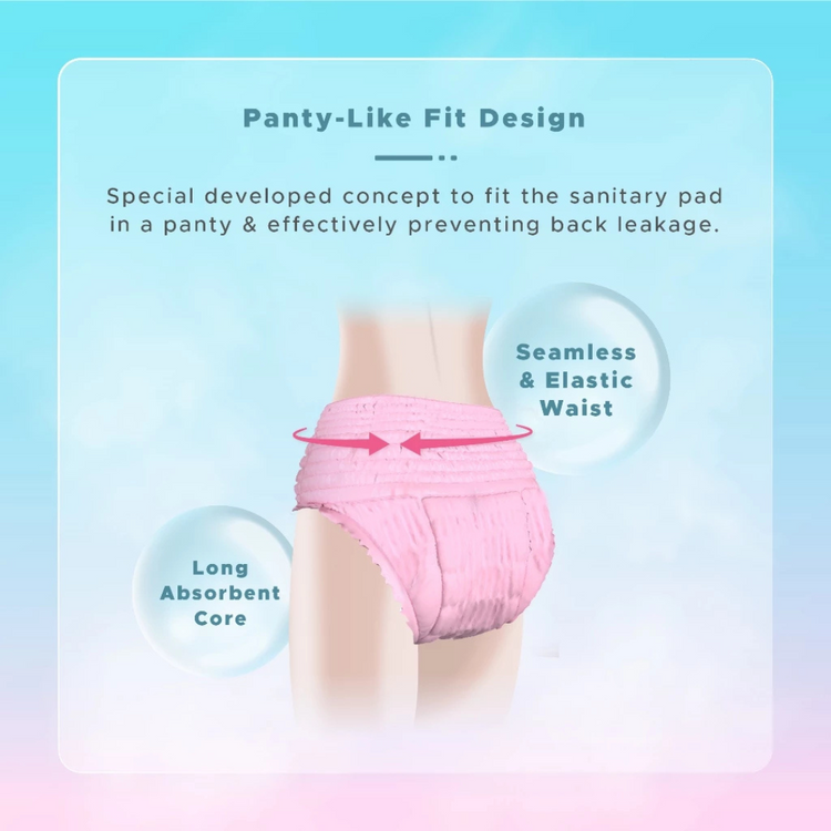 Shapee Overnite Sanitary Panties 3pcs (S-M, L-XL)