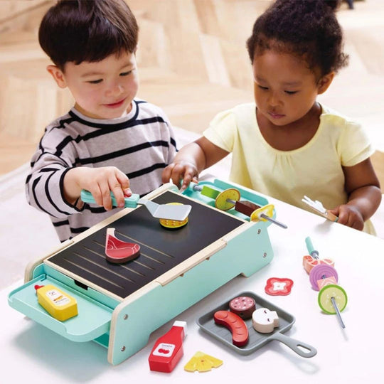 Hape 3214 Sizzling Griddle & Grill BBQ Suitable For Kids Age 2+ Years