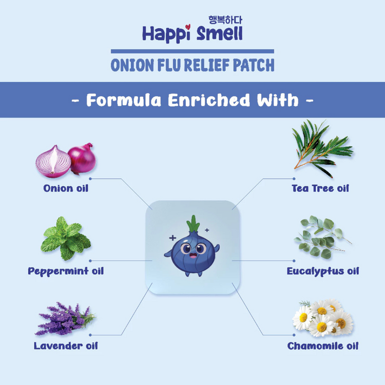 Happi Smell Onion Flu Relief Patch 6'S