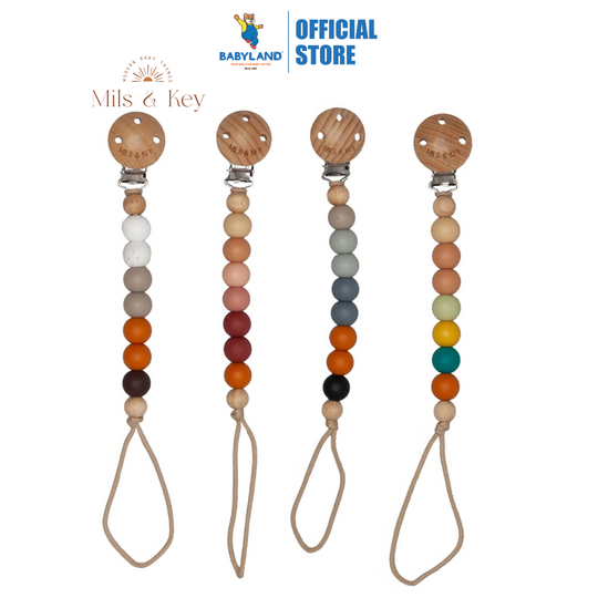 Mils and Key Kaii Pacifier Clips (0m+)